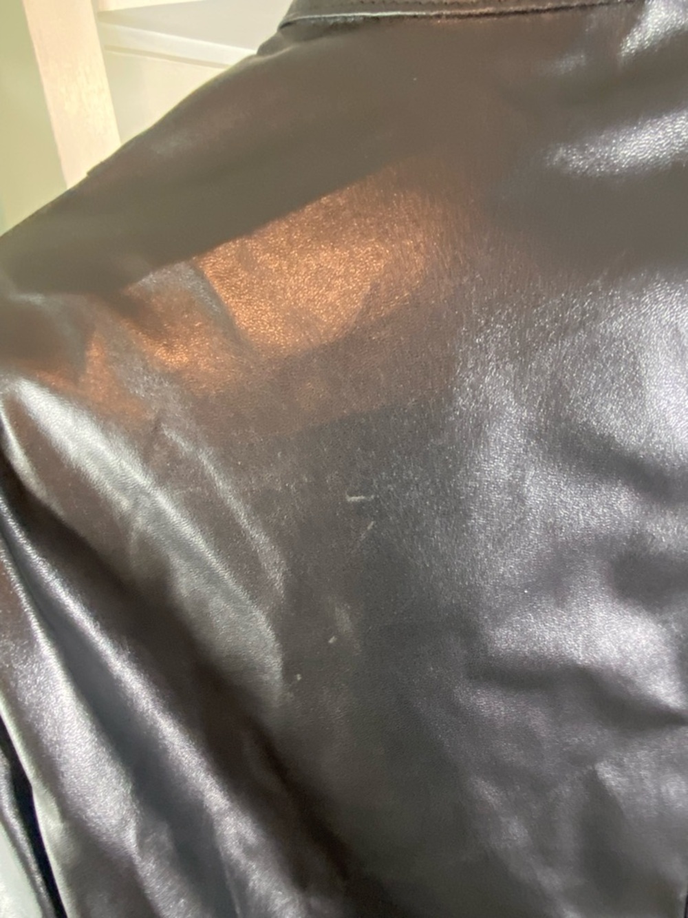 3/$12 Polyurethane Faux-Leather Moto Motorcycle Jacket Windbreaker Vinyl - Picture 9 of 11